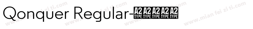 Qonquer Regular字体转换